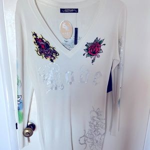 Ed Hardy Statement sweater brand new